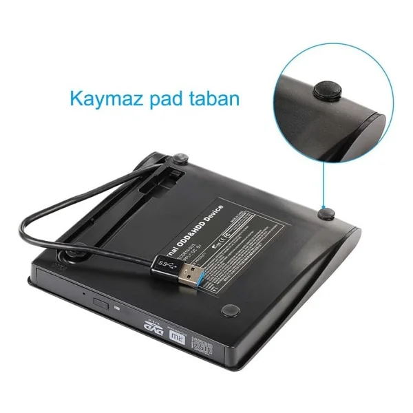 Alfalink Al-Dvd15 USB 3.0 Ultra Slim Taşınabilir DVD Optik Yazıcı - Görsel 6