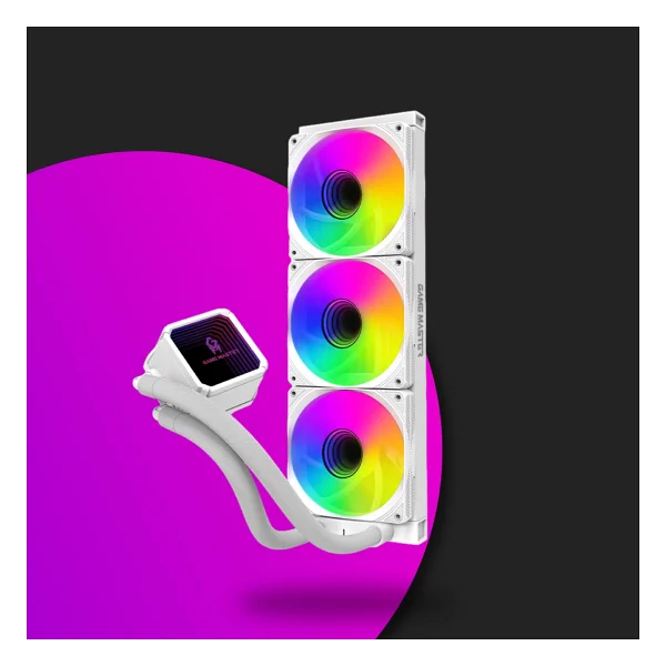 Gamemaster 3 Fanlı Argb 360mm Watercooler Beyaz Sıvı Soğutma - Görsel 2