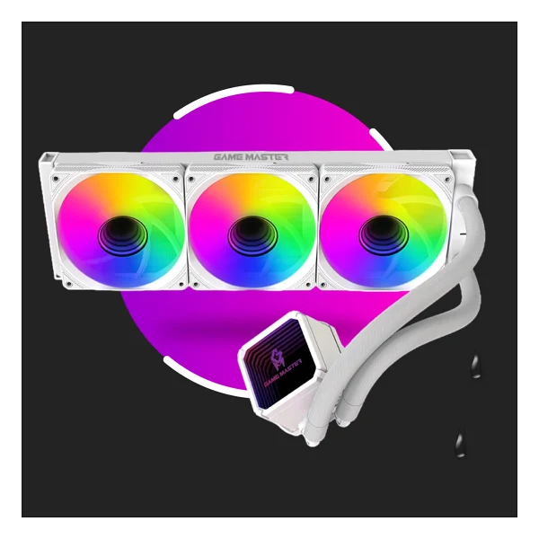 Gamemaster 3 Fanlı Argb 360mm Watercooler Beyaz Sıvı Soğutma - Görsel 4