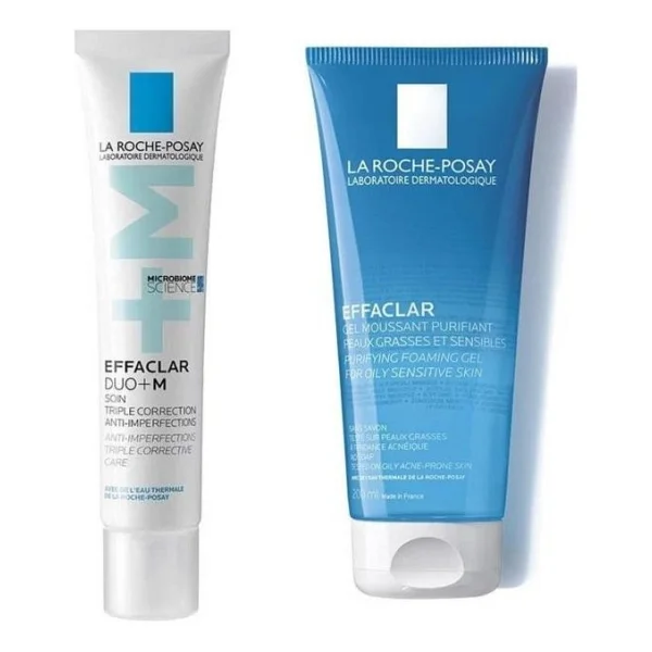 La Roche-Posay Effaclar Temizleme Jeli 200 Ml + Duo+ Nemlendirici Krem 40 Ml Tanışma Kiti - Görsel 3