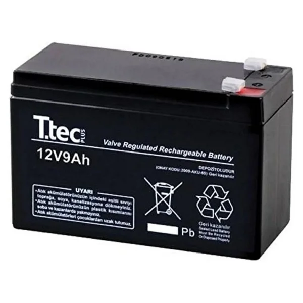 Ttec Ranger 12 Volt 9 Amper Akülü Araba Aküsü Pili 12v 9ah Standart Kapasite - Görsel 3