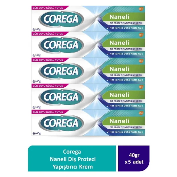 Corega Naneli 40 Gr 5 Adet Protez Diş Yapıştırıcı - Görsel 6