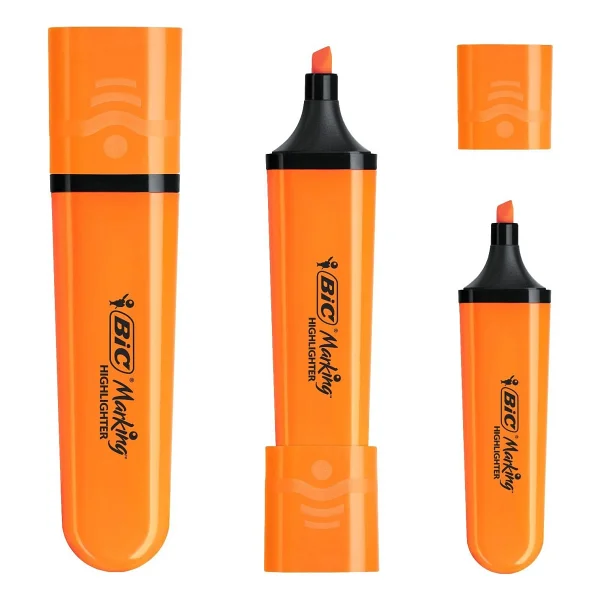 Bic Marking Flat Highlighter 12'li Turuncu Fosforlu Kalem - Görsel 7