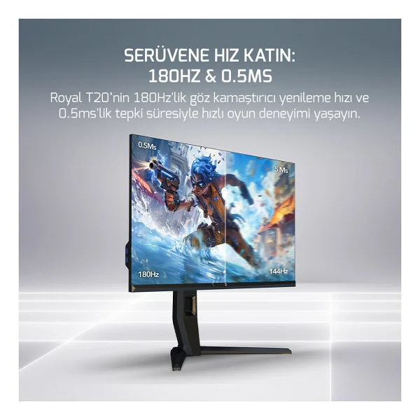 Gamepower Royal T20 27" 0.5 ms 2K Pivot IPS 180 Hz Oyuncu Monitörü - Görsel 3