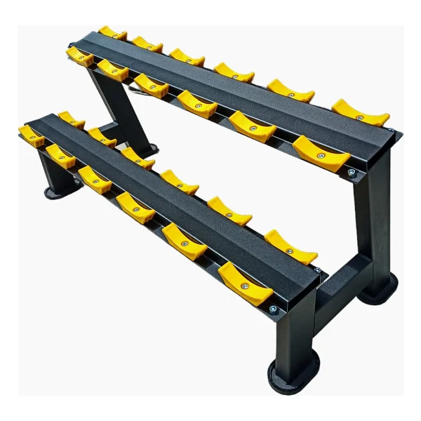 Goodway 12'li Dumbell Standı / Dumbell Rack / Dumbell Sehpası Sarı-Siyah - Görsel 3