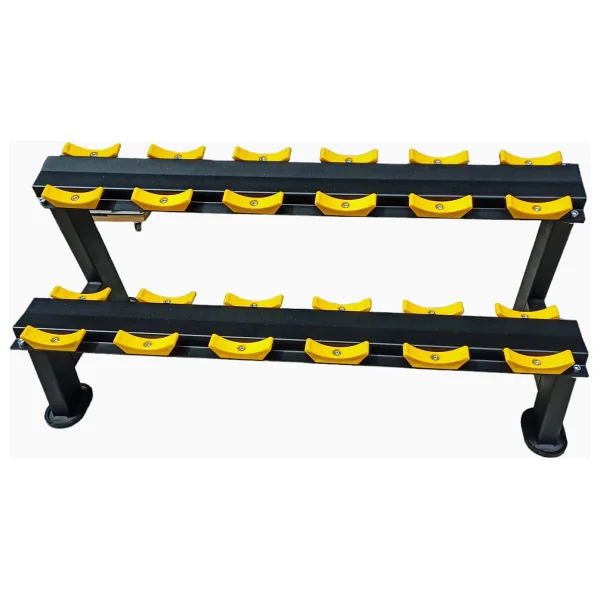 Goodway 12'li Dumbell Standı / Dumbell Rack / Dumbell Sehpası Sarı-Siyah - Görsel 2