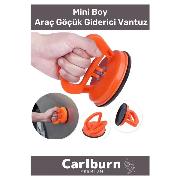 Carlburn Özel Üretim Çok Amaçlı Pratik Araba Otomobil Araç Kaporta Vakum Araç Göçük Giderici Vantuz Mini Boy - Görsel 6