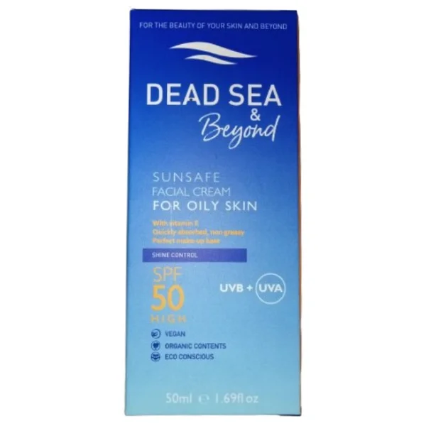Dead Sea & Beyond Sunsafe Facial Cream For Oily Skin 50 Ml Spf 50 Güneş Kremi - Görsel 2