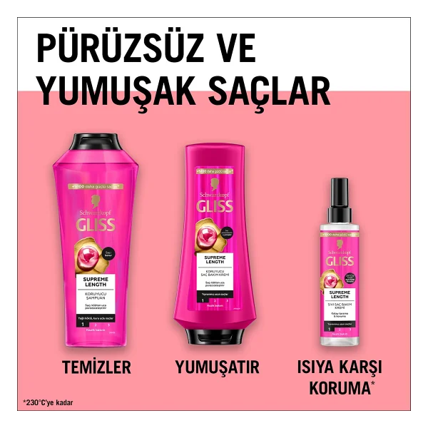 Gliss Supreme Length 200 Ml Sıvı Saç Kremi - Görsel 6