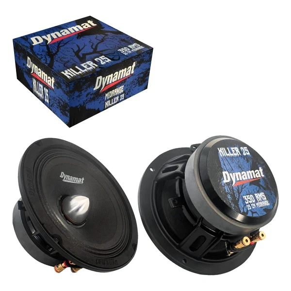 Dynamat Kıller-25 Oto Midrange 25cm 350 Watt 2 Adet - Görsel 2