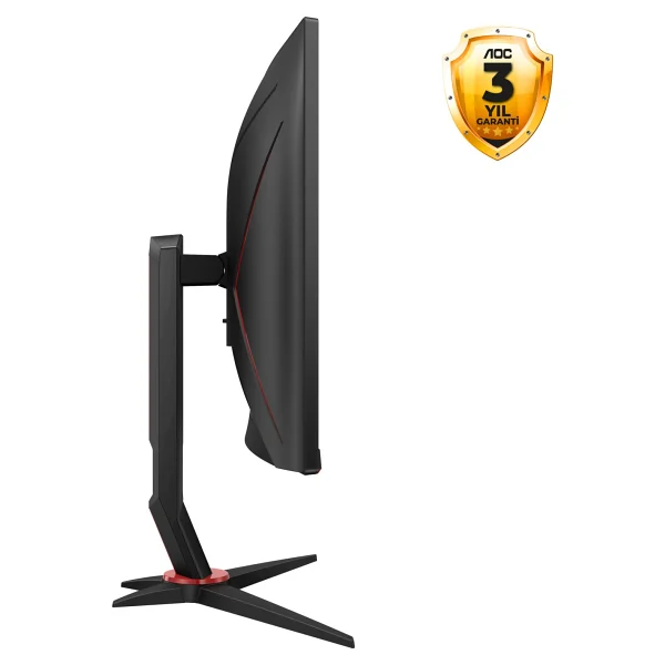 Aoc C27g2zu/Bk 27" 0.5 Ms Full HD Curved 240 Hz Oyuncu Monitörü - Görsel 3