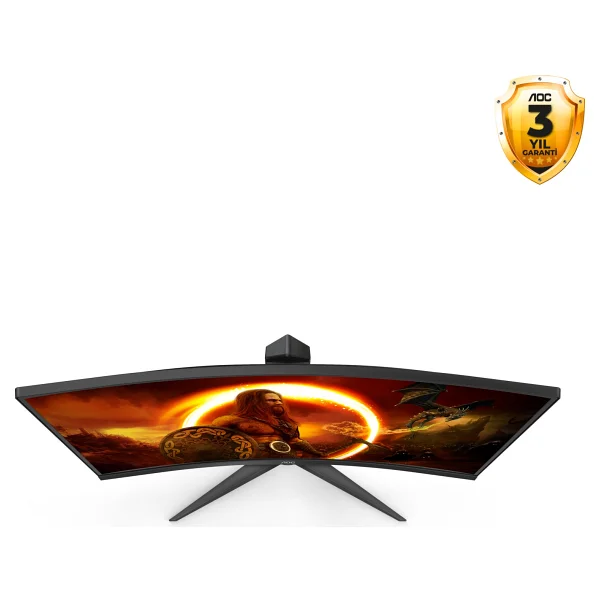 Aoc C27g2zu/Bk 27" 0.5 Ms Full HD Curved 240 Hz Oyuncu Monitörü - Görsel 4