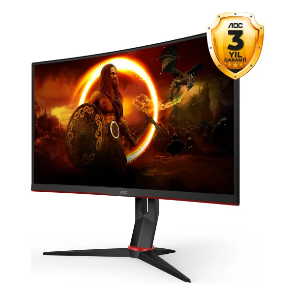 Aoc Cq27g2s/Bk 27" 1 Ms 2k Curved 165 Hz Oyuncu Monitörü - Görsel 10