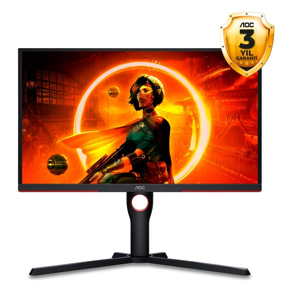 Aoc 25g3zm 24.5" 0.5 Ms Full HD Pivot 240 Hz Oyuncu Monitörü - Görsel 2