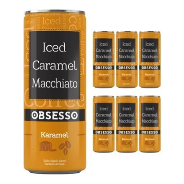 Obsesso Caramel Macchiato Soğuk Kahve 250 Ml 12'li - Görsel 5