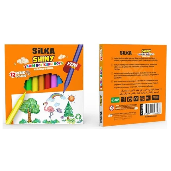 Silka Shiny Yarım Boy 12'li Kuru Boya Seti - Görsel 2