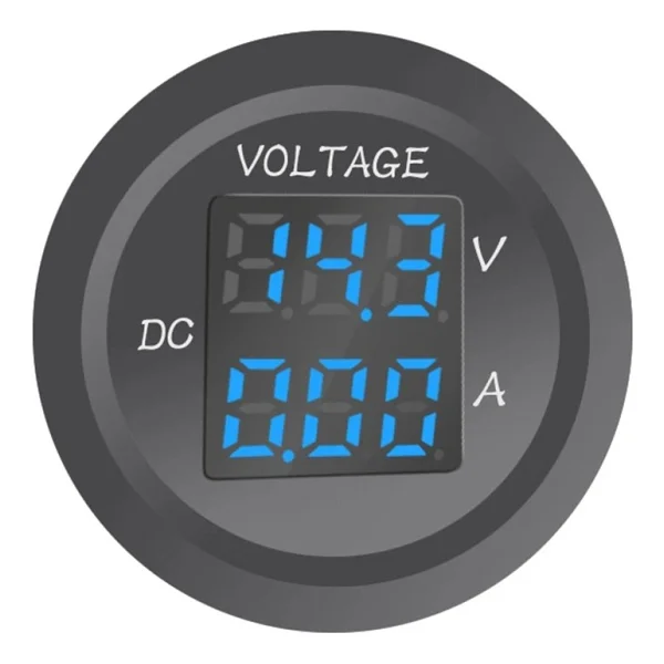 Aek-Tech Dc12v/24v Dijital Voltmetre Ampermetre - Görsel 2