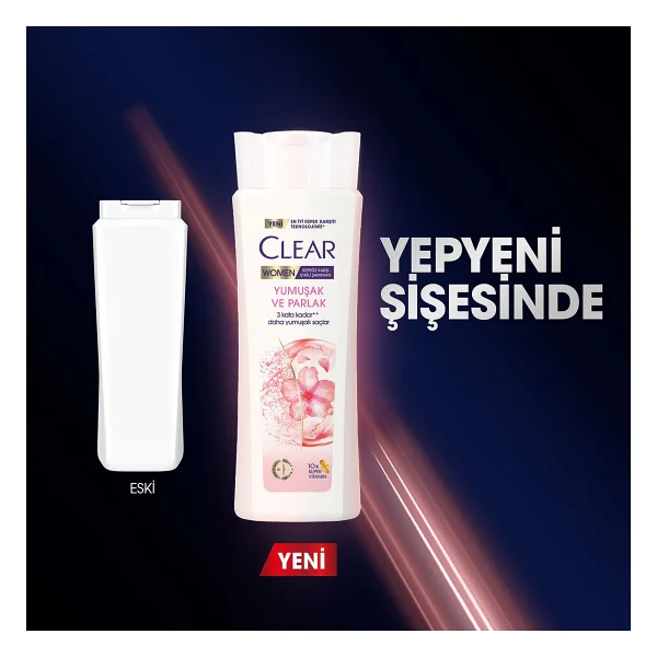 Clear Women Yumuşak ve Parlak 350 ml Kepek Şampuanı - Görsel 4