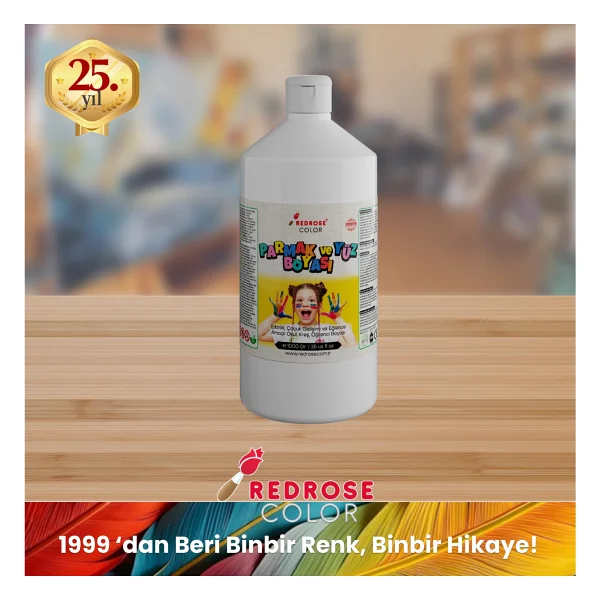 Red Rose 1000 Gr Parmak Boyası - Görsel 2