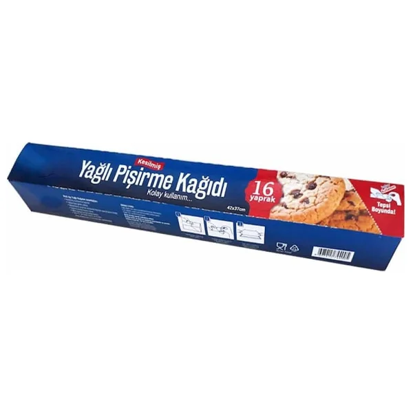 Roll-Up Yagli Firin Tepsi Pisirme Kizartma Kagidi - 37x42 Cm. - 16 Yaprak - 5 Kutu - Görsel 4