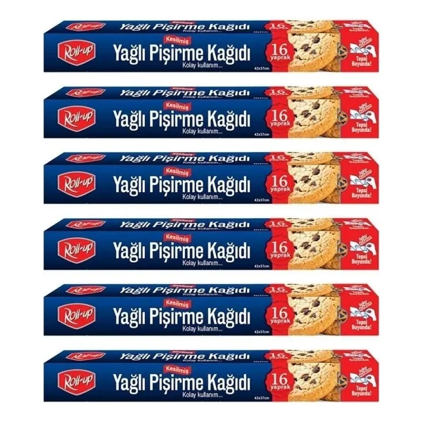 Roll-Up Yagli Firin Tepsi Pisirme Kizartma Kagidi - 37x42 Cm. - 16 Yaprak - 5 Kutu - Görsel 2