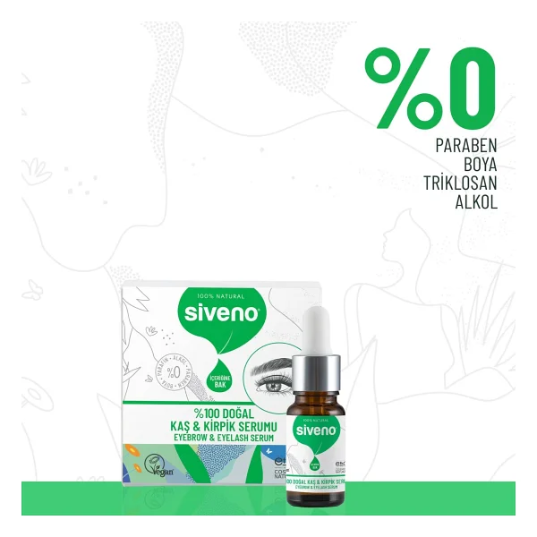 Siveno %100 Doğal Kaş & Kirpik Serumu 10 Ml - Görsel 4