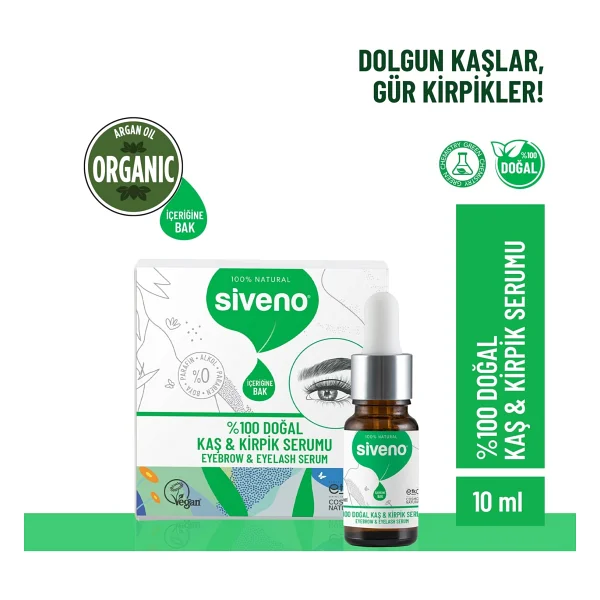 Siveno %100 Doğal Kaş & Kirpik Serumu 10 Ml - Görsel 2