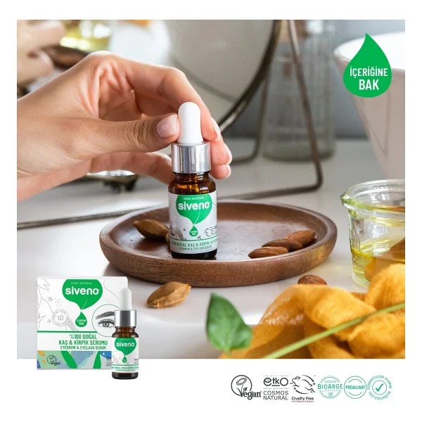 Siveno %100 Doğal Kaş & Kirpik Serumu 10 Ml - Görsel 3