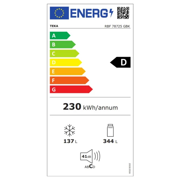 Teka Rbf 78725 Gbk Siyah Kombi Tipi No Forst Buzdolabı - Görsel 7