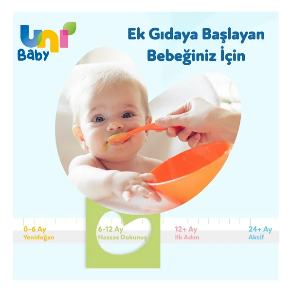 Uni Baby Hassas Dokunuş 52 Yaprak 24'lü Paket Islak Mendil - Görsel 6
