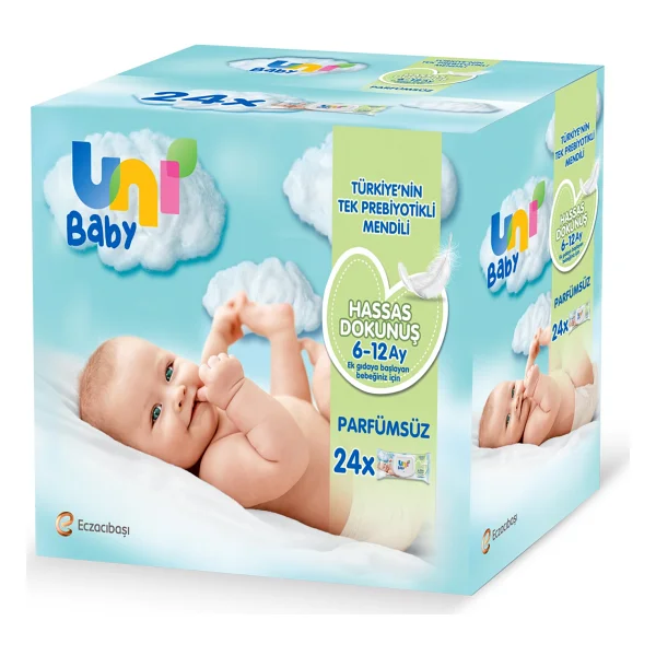 Uni Baby Hassas Dokunuş 52 Yaprak 24'lü Paket Islak Mendil - Görsel 8