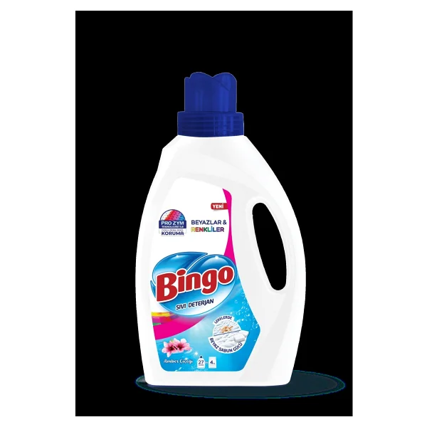 Bingo Amber Çiçeği Beyazlar Ve Renkliler İçin Sıvı Deterjan 1.7 Lt - Görsel 5