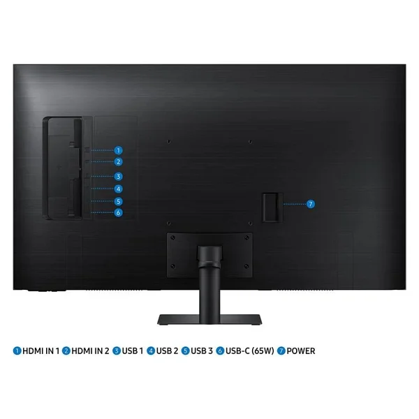 Samsung Dahili Hoparlörlü 43" 4K 60hz 4ms Smart Monitör TV Sesli Komut Ve Uzaktan Bağlantı Özellikli - Görsel 3