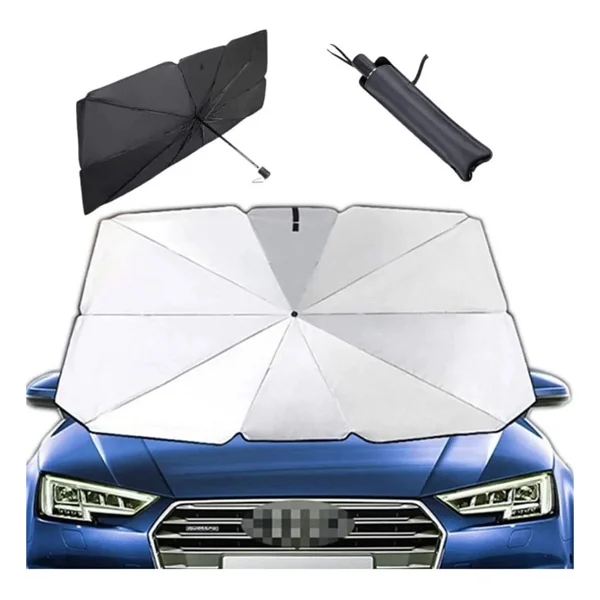 Eraks Car Accesories Tüm Araçlar Için Araba Ön Cam Güneşlik Katlanabilir Güneşlik Şemsiye Ön Cam Gölgelik Esnek - Görsel 6