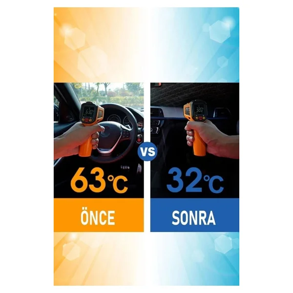 Eraks Car Accesories Tüm Araçlar Için Araba Ön Cam Güneşlik Katlanabilir Güneşlik Şemsiye Ön Cam Gölgelik Esnek - Görsel 3