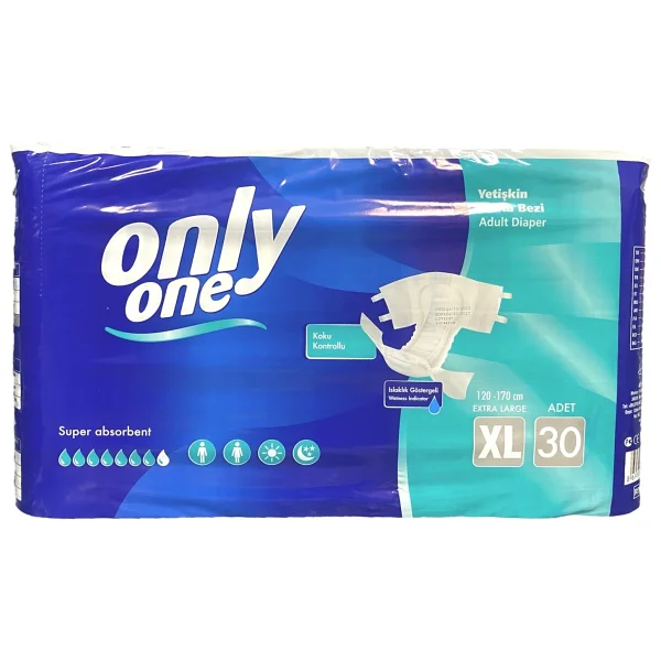 Onlyone Belbantlı Ekstra Büyük Boy XL 30'lu Hasta Bezi - Görsel 2