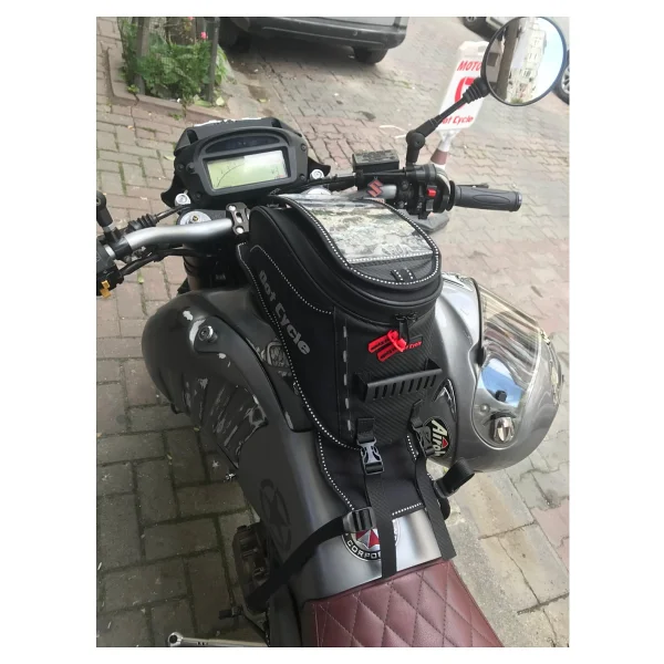 Dot Cycle Motosiklet Depo Üstü Çanta Telefon Tutuculu - Görsel 8