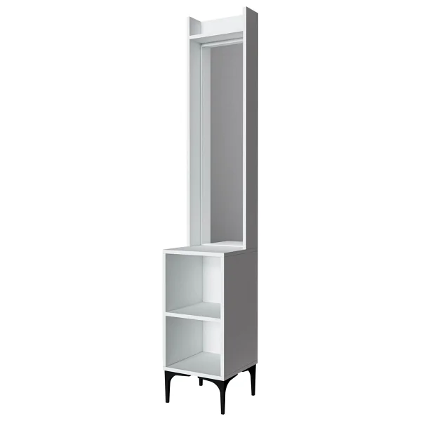 Mezza 5040 Royal 2 Raflı Aynalı Portmanto Modülü Beyaz - Görsel 4