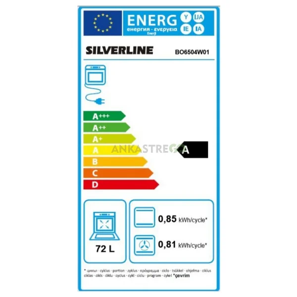 Silverline Bo6504w01 S4 Beyaz Ankastre Fırın - Görsel 3
