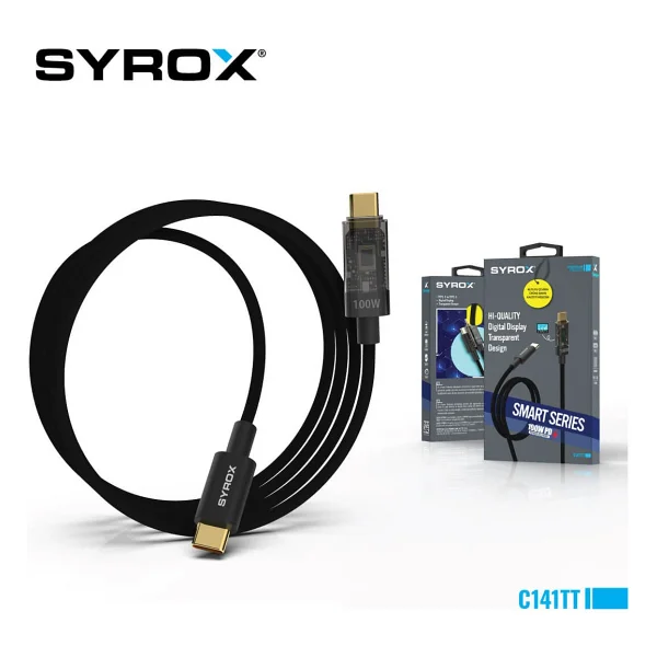 Syrox C141tt 1.21 M Type-C To Type-C Hızlı Şarj Kablosu - Görsel 3