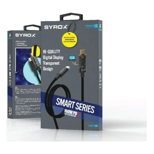 Syrox C141tt 1.21 M Type-C To Type-C Hızlı Şarj Kablosu - Görsel 4