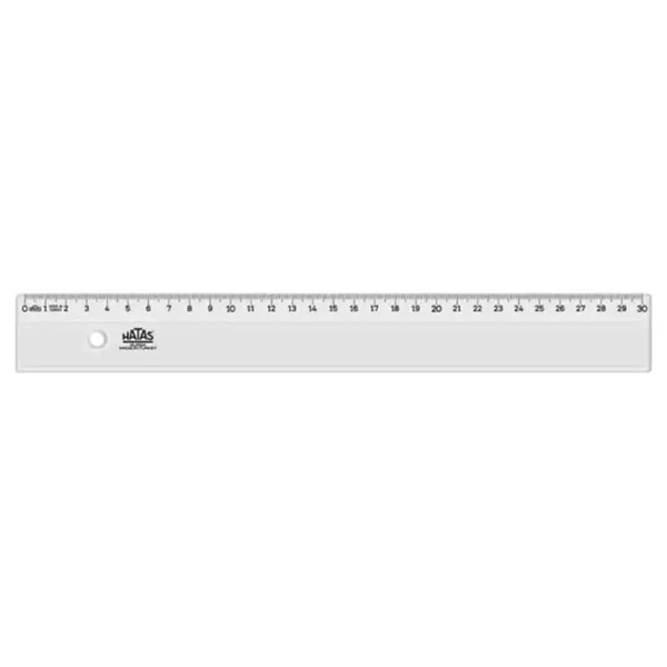 Hatas Plastik Cetvel Ekonomik 30cm - 2 Adet - Görsel 2