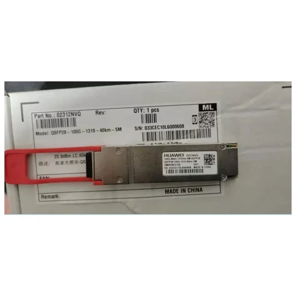 Huawei 100g 40km Optical Transceiver Module Qsfp28-100g-1310-40km-Sm 02312nvq - Görsel 2