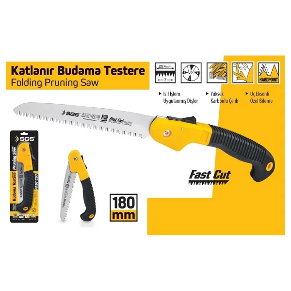 Sgs 1756 180 Mm Katlanır Budama Testeresi - Görsel 2