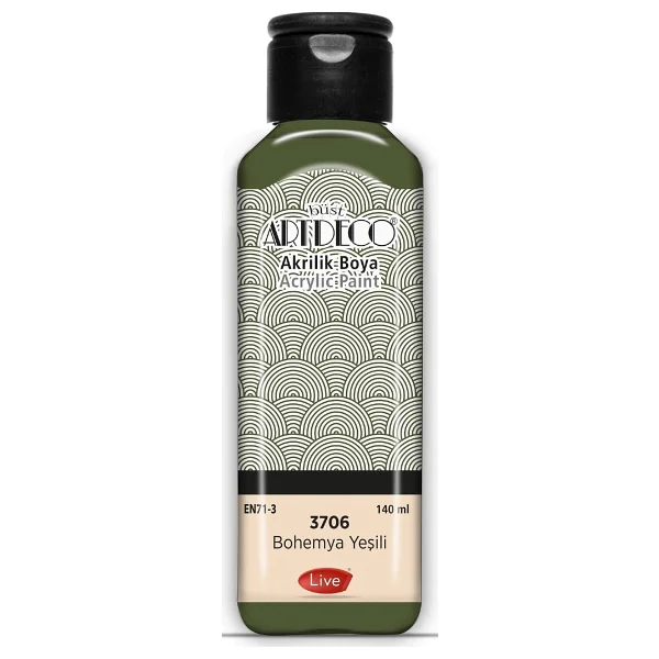 Artdeco 140 Ml 3715 Yanık Ombre Akrilik Boya - Görsel 7