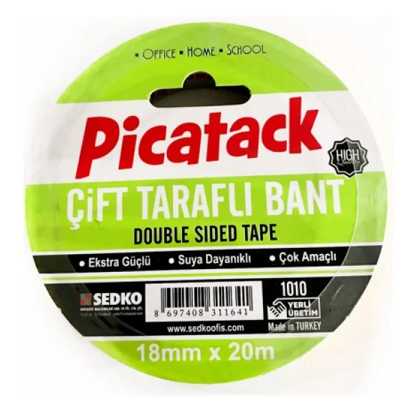 Picador Çift Taraflı Kağıt Bant Force 18mm X 20 Metre - Görsel 3