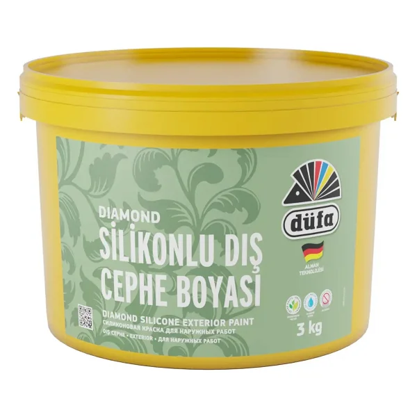 Düfa Diamond Silikonlu Dış Cephe Beyaz 3 Kg - Görsel 2