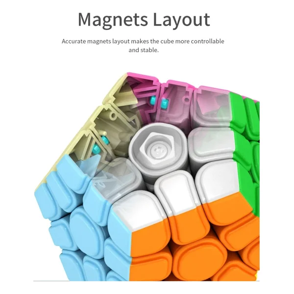 Toyfest Moyu Megaminx Magnetic Cube - Mıknatıslı Stickersız Akıl Zeka Rübik Küp - Görsel 2