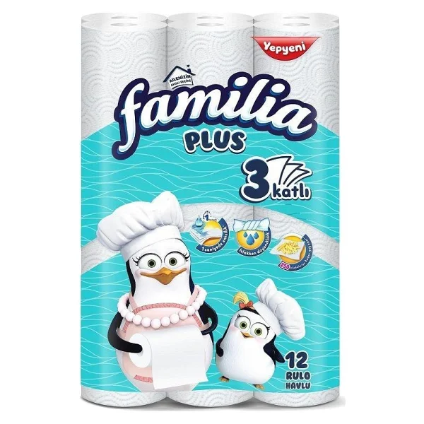 Familia Plus 3 Katlı 12'li Kağıt Havlu - Görsel 7
