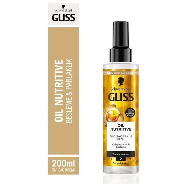 Gliss Oil Nutritive 200 Ml 6 Adet Sıvı Saç Kremi - Görsel 5